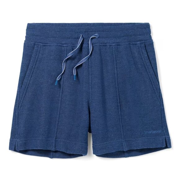 NWT Smartwool Recycled Terry Short in Dark Denim Blue